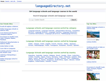 Tablet Screenshot of languagedirectory.net
